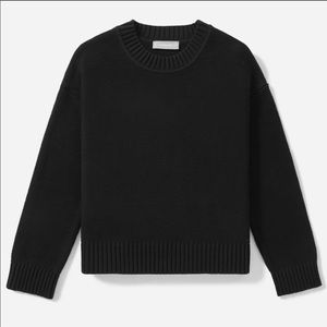 NWT Everlane link-stitch sweater. Black.